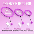 Jloibao Smart Weighted Fit Hoop plus Size for Adults Fitness Hula Circle-2 in 1 Infinity Fitness Hoop 24 Links Detachable & Size Adjustable with Waist Trainer for Women Durable Less Noise Easy Assembly