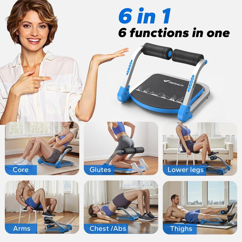 MERACH Sit-Up Exercise Equipment Ab Crunch Machine Roll-Up Machine Abdominal Workout Machine for Home Gym Core Ab Exercise Trainer
