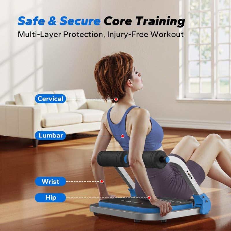 MERACH Sit-Up Exercise Equipment Ab Crunch Machine Roll-Up Machine Abdominal Workout Machine for Home Gym Core Ab Exercise Trainer