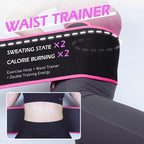 Jloibao Smart Weighted Fit Hoop plus Size for Adults Fitness Hula Circle-2 in 1 Infinity Fitness Hoop 24 Links Detachable & Size Adjustable with Waist Trainer for Women Durable Less Noise Easy Assembly