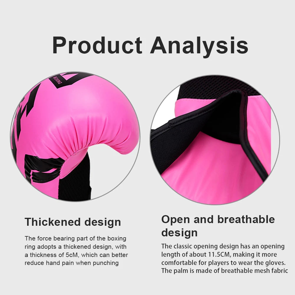 Boxing Gloves Boxing Training Gloves Hook and Loop Closure Punching Bag Gloves Breathable Training Sparring Gloves for Men Women