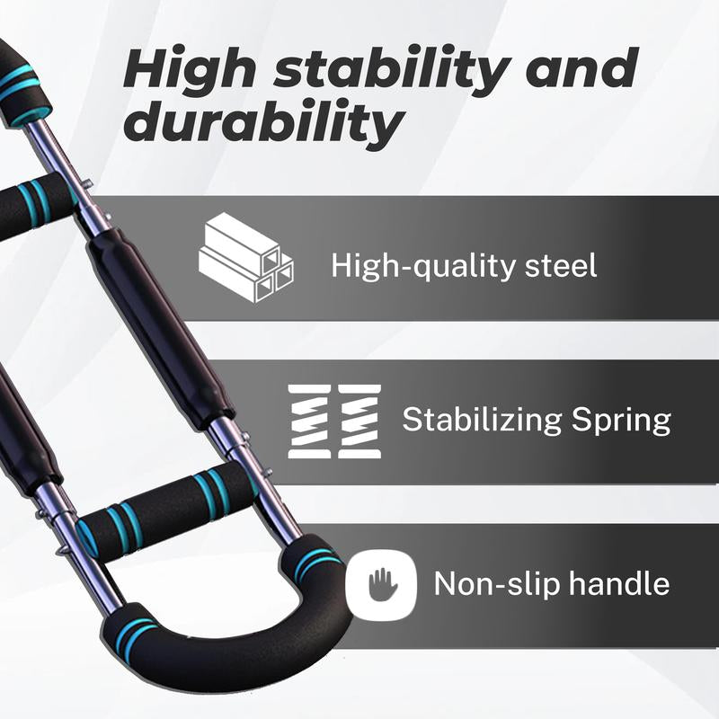 Arm Trainer Strengthen Chest and Arm Muscles Workout Men'S Fitness Trainer Detachable Adjustable Resistance Portable Power Twister Bar Home Fitness Equipment Fitness Level Chest Trainer